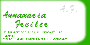 annamaria freiler business card